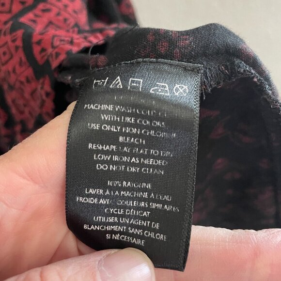 Ecote Black & Red Sleeveless A Line Dress Small - Picture 3 of 5